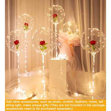 20 Inch Clear Bobo Balloons for Party Decorations