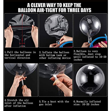 20 Inch Clear Bobo Balloons for Party Decorations