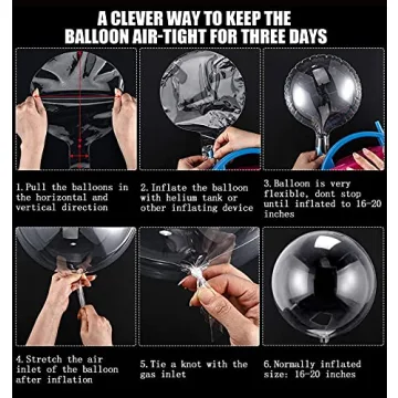 20 Inch Clear Bobo Balloons for Party Decorations