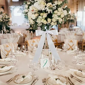 Toniful 1.5 Inch Satin Ribbon - 100 Yards for Crafting