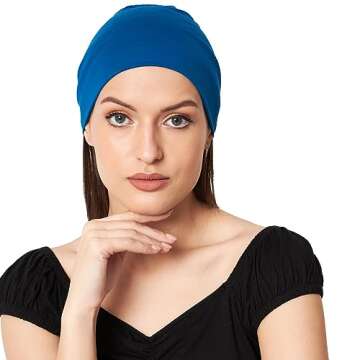 SAKUCHI Bamboo Chemo Ruffle Cap for Women Beanie Turbans Headwear Hat Chemo Headwear Women Classic B...