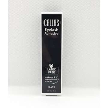 Callas Eyelash Adhesive Black - Latex Free 0.17oz