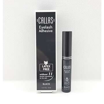 Callas Eyelash Adhesive Black - Latex Free 0.17oz