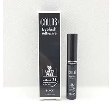 Callas Eyelash Adhesive Black - Latex Free 0.17oz