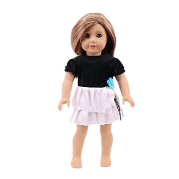 ZWSISU 18-Inch 7 Outfits Clothes for American 18inch Girl Doll Accessories Set
