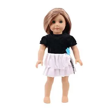 ZWSISU 18-Inch 7 Outfits Clothes for American 18inch Girl Doll Accessories Set