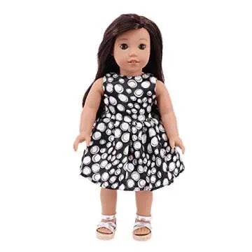 ZWSISU 18-Inch 7 Outfits Clothes for American 18inch Girl Doll Accessories Set