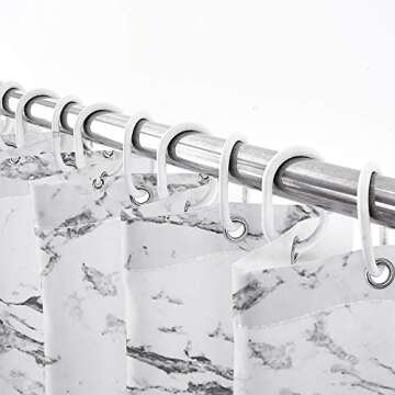 Pink Paris Decor Shower Curtains for Bathroom, Eiffel Tower Fabric Shower Curtain Set, Modern Oil Painting Romantic Valentine's Day Bathroom Accessories Decor, Hooks Included 72X72 inches