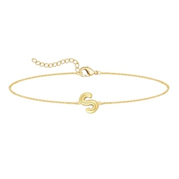 Elegant Pychee Bubble Initial Bracelet for Women
