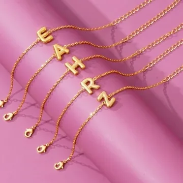 Elegant Pychee Bubble Initial Bracelet for Women