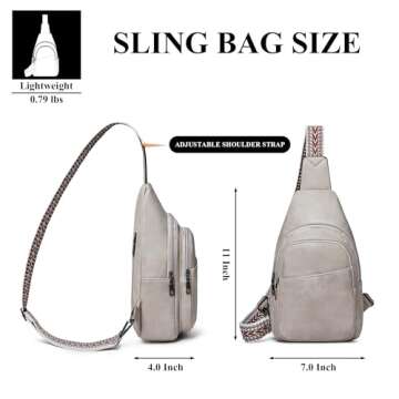 Imperial HORSE Sling Bags for Women Crossbody, Crossbody Bags for Women, Fanny Packs Chest Bag for Women for Shopping Travel