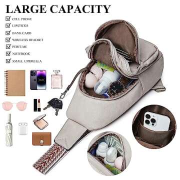 Imperial HORSE Sling Bags for Women Crossbody, Crossbody Bags for Women, Fanny Packs Chest Bag for Women for Shopping Travel