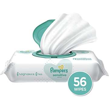 Pampers Wipes Sensitive - 56 ct, Pack of 2