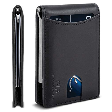 SERMAN BRANDS RFID Blocking Slim Bifold Wallet with Money Clip