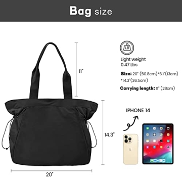 Stylish Tote Bag for Women - Multi-Use 18L Gym & Work Bag