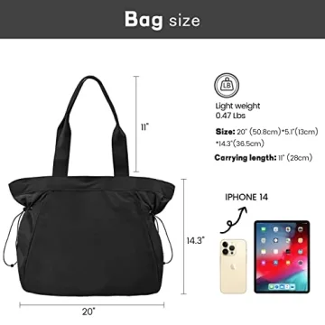 Stylish Tote Bag for Women - Multi-Use 18L Gym & Work Bag