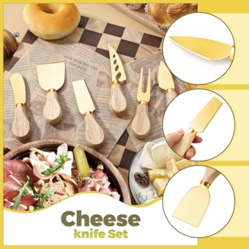 Premium Gold Charcuterie Utensil Set for Elegant Serving
