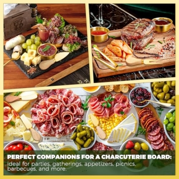 Premium Gold Charcuterie Utensil Set for Elegant Serving