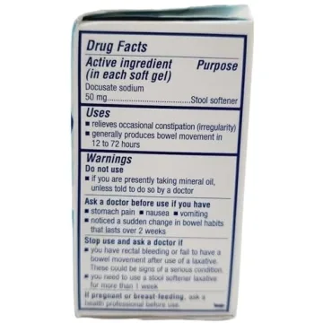 Colace Clear Soft Gels Stool Softener for Quick Relief