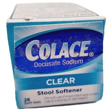 Colace Clear Soft Gels Stool Softener for Quick Relief