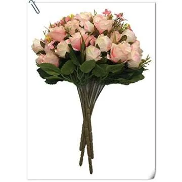 CATTREE Artificial Flower Bouquets for Home and Wedding Decor