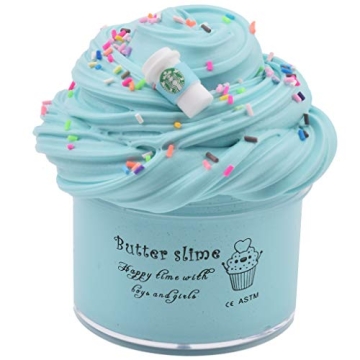 Blue Latte Butter Slime - Adorable Scented Stress Toy