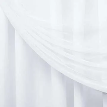 Exclusive Home Curtains Exclusive Home Catarina Layered Solid Room Darkening Blackout and Sheer Hidden Tab/Rod Pocket Top Curtain Panel Pair, 52x96, Winter 2 Set