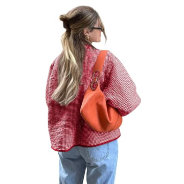 Yousify Lightweight Trendy Plaid Jacket for Women