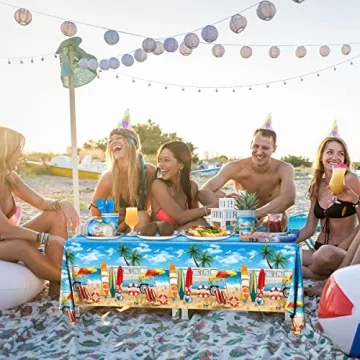 Beach Birthday Party Supplies - 142PCS Tropical Decor