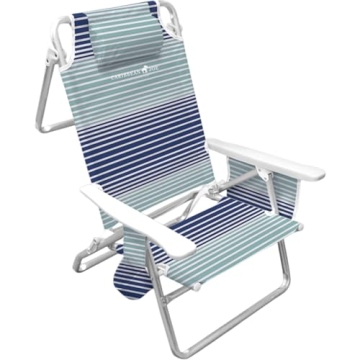 Caribbean Joe Folding Beach Chair: 5 Positions, Lightweight & Portable