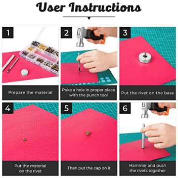 JETMORE Leather Rivets Kit