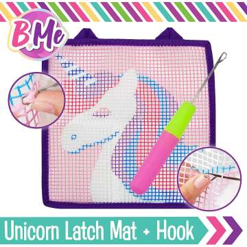 B Me Unicorn Latch Hook Kit for Creative Girls
