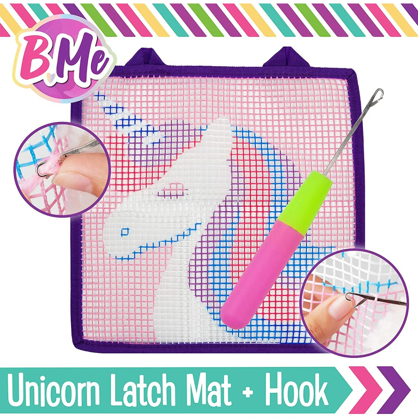 B Me Unicorn Latch Hook Kit for Creative Girls