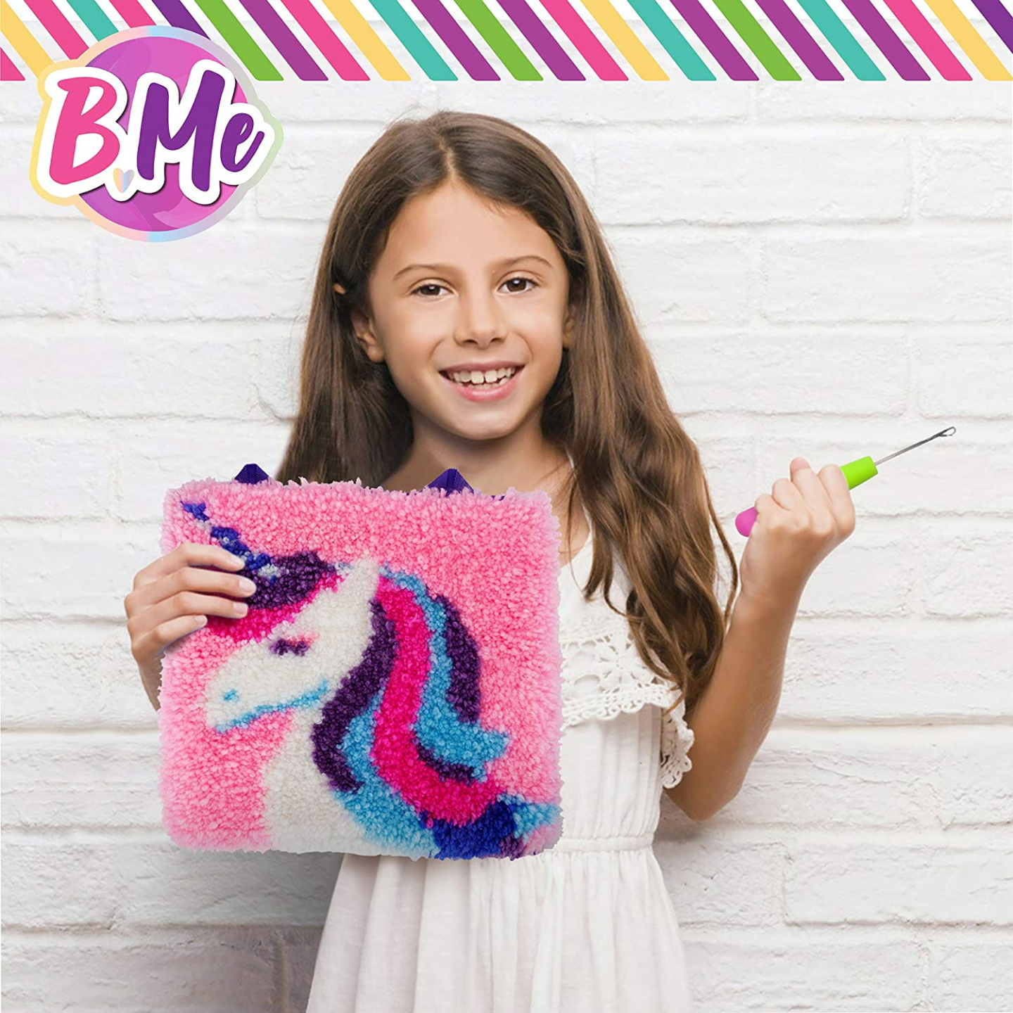 B Me Unicorn Latch Hook Kit for Creative Girls