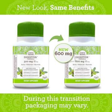 GuruNanda Digestiva Triphala (240 Tablets), Supports Digestion, Helps with Bloating & Constipation, Dietary Supplement with Amla, Haritaki & Bibhitaki