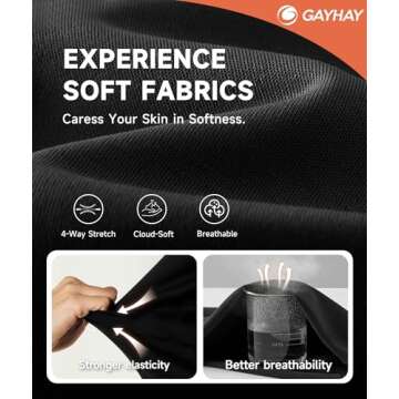 GAYHAY High Waisted Pink Leggings - Soft Tummy Control Pants