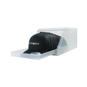 CapBox 2.0 Hat Organizer with Sliding Tray - 2 Pack