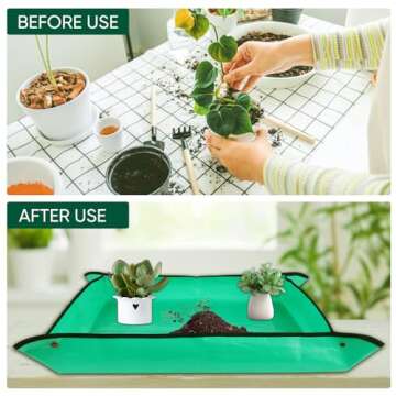 LCHUANG Gardening Repotting Mat - Waterproof & Portable