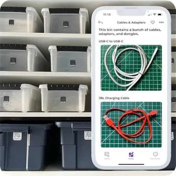 OUTLINX QR Smart Stickers | Stick Digital Notes to Your Things | Blackout 1-Pack 8X Stickers