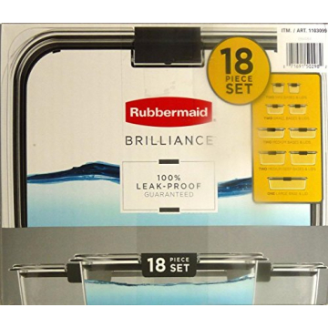Rubbermaid Brilliance Microwavable Food Storage Set 18-Piece
