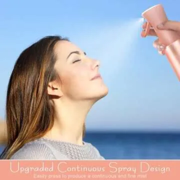 XSBAIHUO Water Spray Bottle for Hair - Spray Bottle, Fine Mist Spray Bottle for Hair, Ultra-Fine Con...