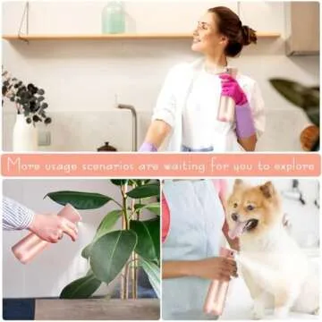 XSBAIHUO Water Spray Bottle for Hair - Spray Bottle, Fine Mist Spray Bottle for Hair, Ultra-Fine Continuous Spray Bottle for Skincare, Planting, Pet Grooming, Cleaning