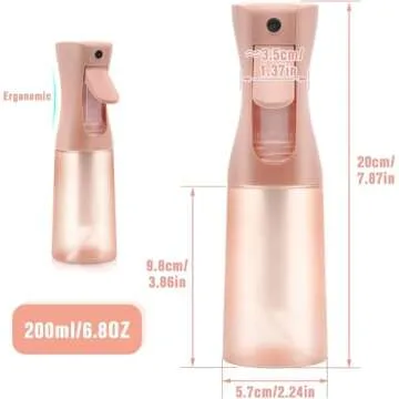 XSBAIHUO Water Spray Bottle for Hair - Spray Bottle, Fine Mist Spray Bottle for Hair, Ultra-Fine Continuous Spray Bottle for Skincare, Planting, Pet Grooming, Cleaning
