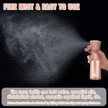 XSBAIHUO Water Spray Bottle for Hair - Spray Bottle, Fine Mist Spray Bottle for Hair, Ultra-Fine Continuous Spray Bottle for Skincare, Planting, Pet Grooming, Cleaning