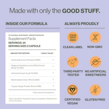 Hilma Heartburn Relief - Natural Vegan Antacid Capsules