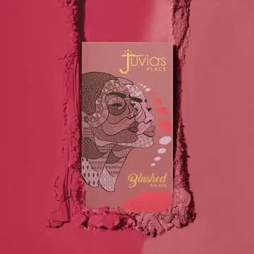 Juvia's Place Blushed Duo Blush Volume5 - Two Tone Pigmented Buildable Pressed Mineral Powder - Rosy Natural Cheeks Matte Fresh Finish for All Skin Color