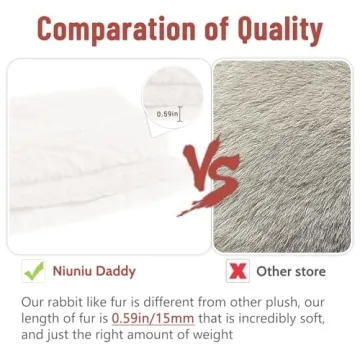 Niuniu Daddy Polar Bear Weighted Stuffed Animal Cuddle Buddy