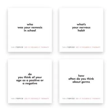 TableTopics Do-It-Yourself Therapy - 135 Conversation Cards with Questions to Have Fun with Friends & Get to Know Each Other Better