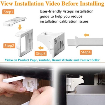 Vmaisi Magnetic Cabinet Locks for Ultimate Child Safety