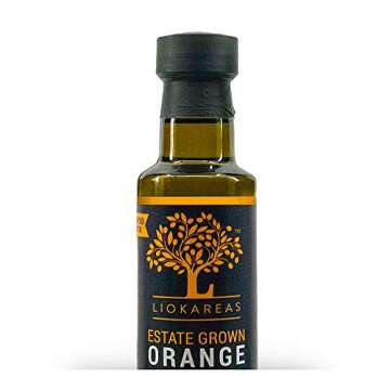 Orange Olive Oil -Greek Extra Virgin Olive Oil Cold Pressed With Oranges - Organic - Gluten Free - Paleo - Keto - Single Sourced - Cold Pressed - First Pressed - No Artificial Flavor - 2024 International Award Winner